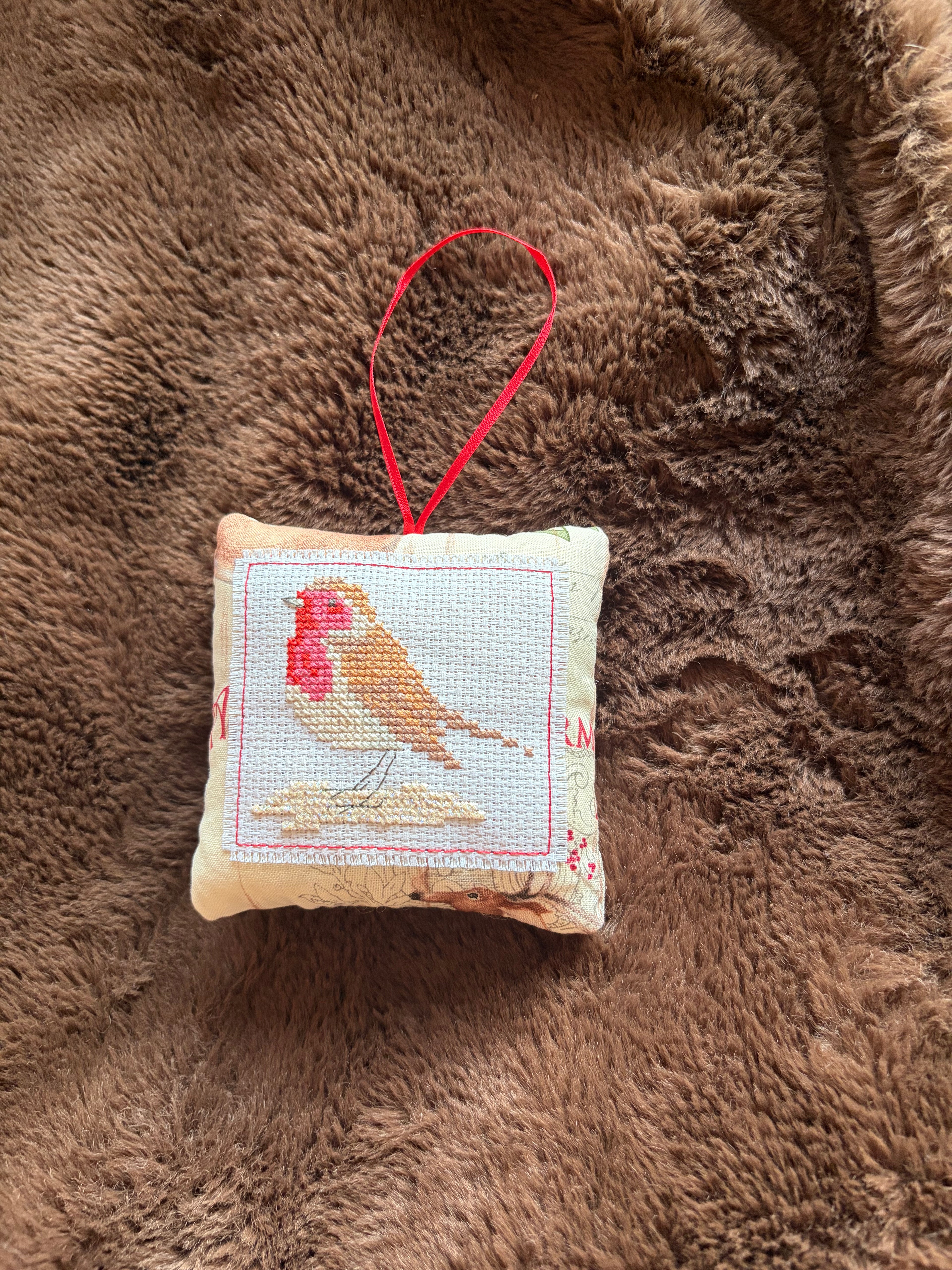 Robin Christmas Scented Sachet