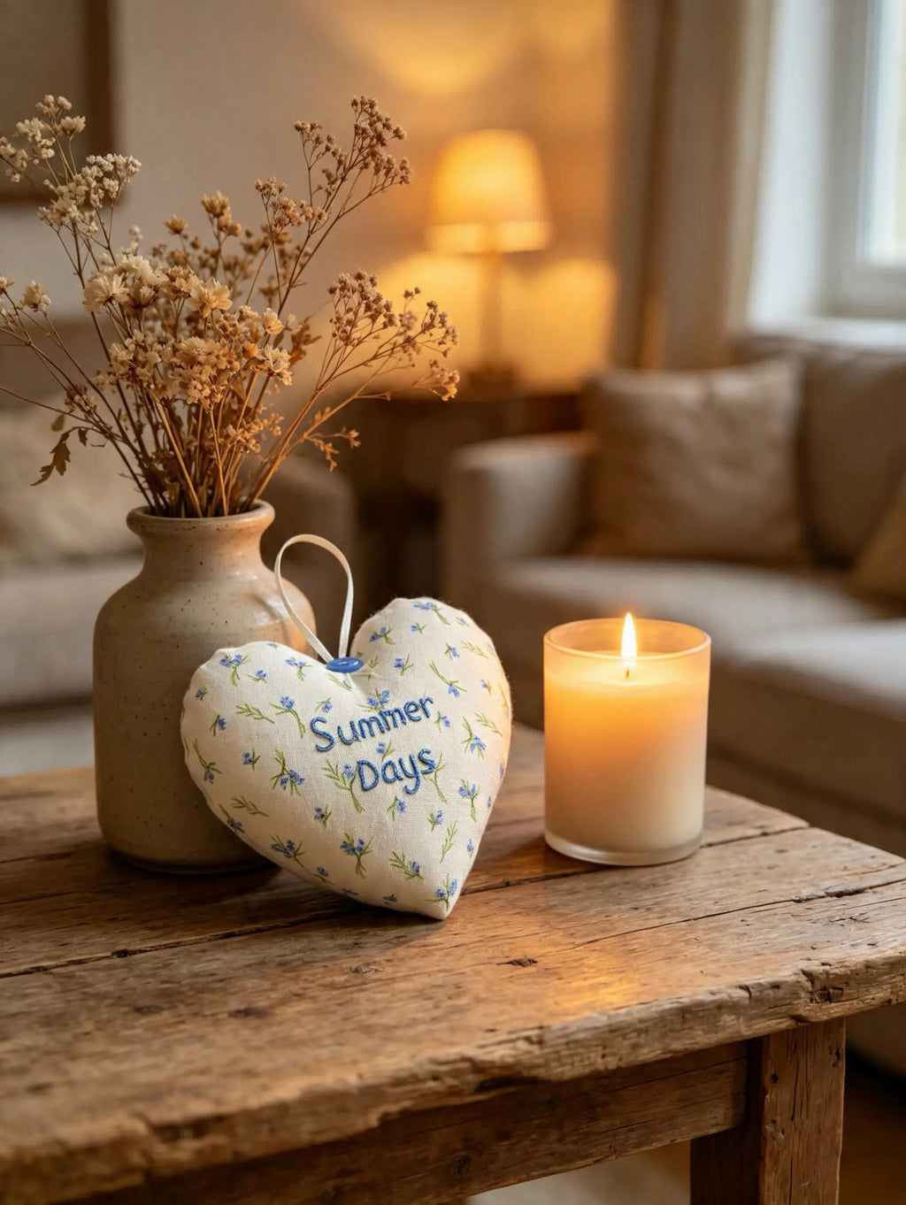 Summer Days Lavender Scented Heart