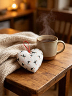 Grey Puffin Lavender Scented Heart