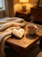 Yellow Gingham Lavender Scented Heart