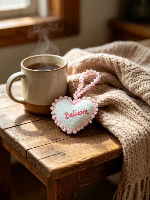 Believe Lavender Scented Mini heart