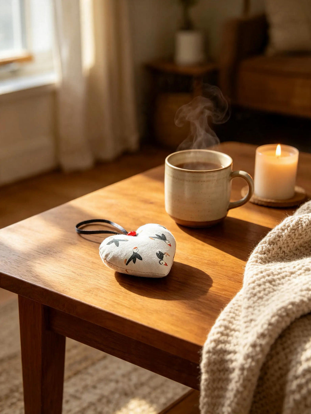 Puffin Lavender Scented Mini Heart
