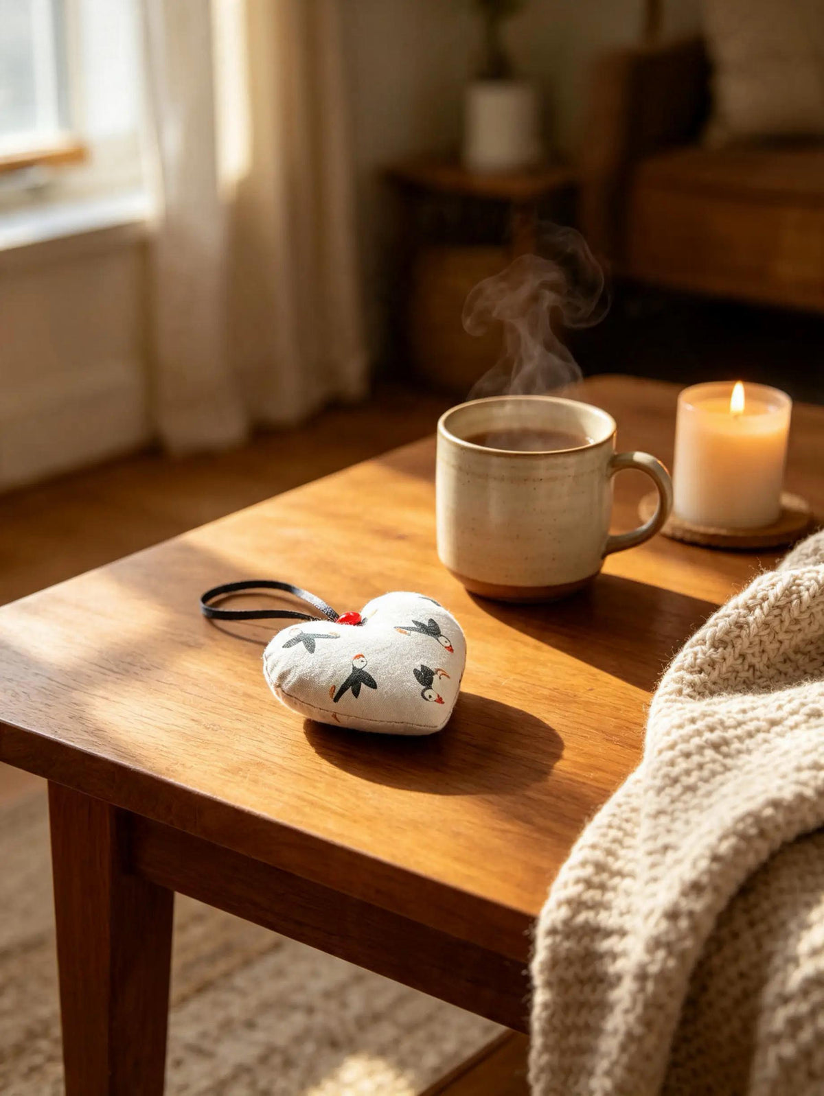 Puffin Lavender Scented Mini Heart