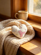 Dog Print Lavender Scented Heart
