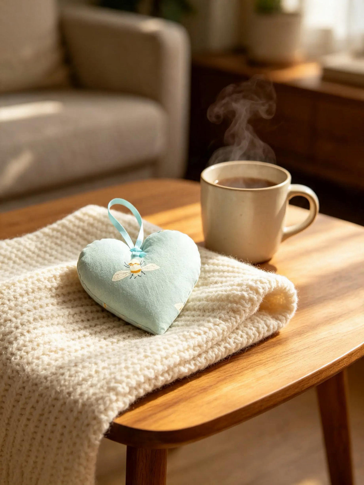 Blue Bee Lavender Scented Mini Heart