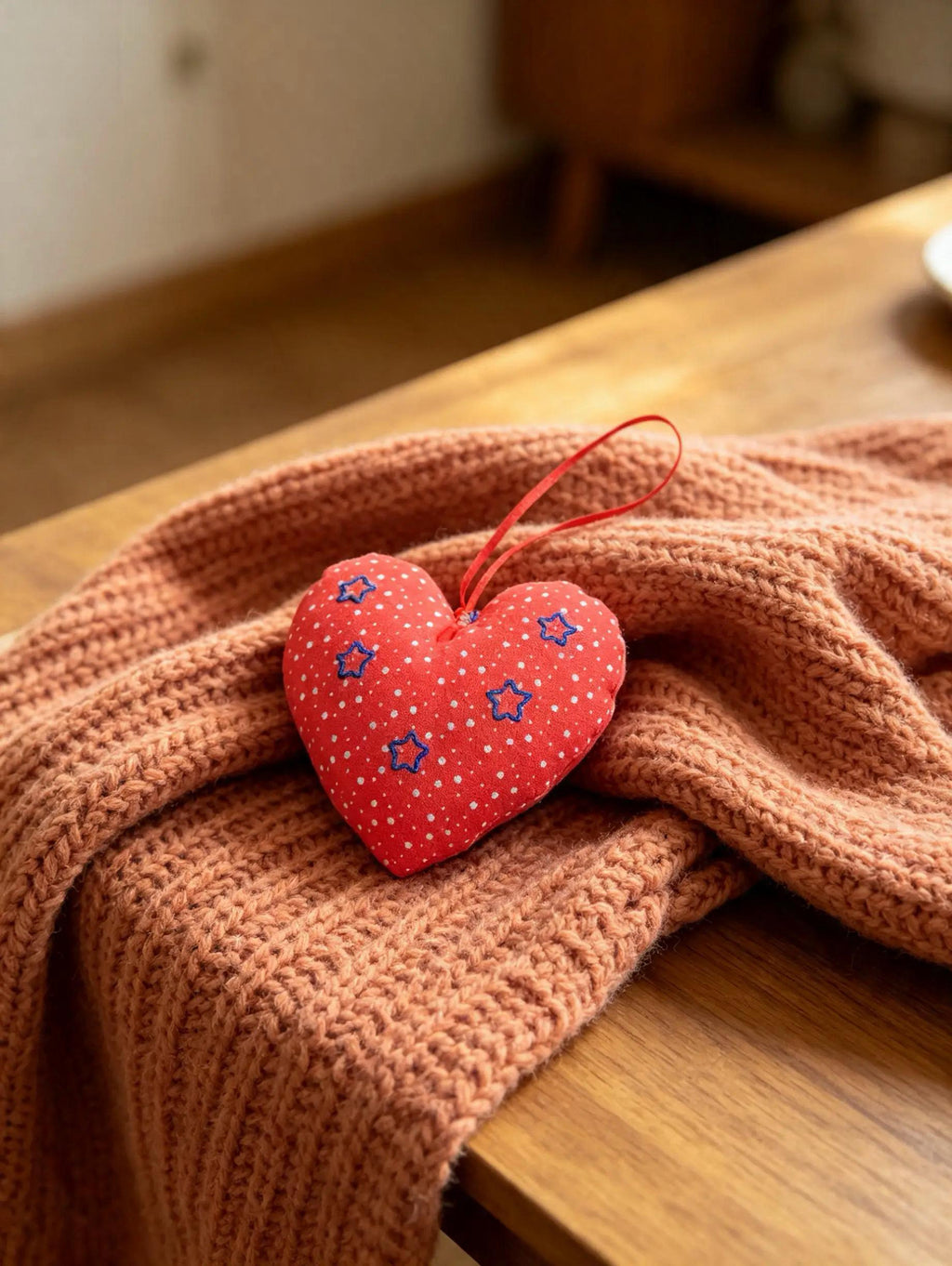 Star Print Lavender Scented Heart