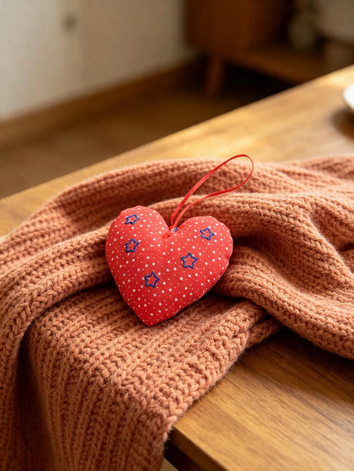 Star Print Lavender Scented Heart