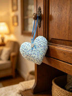Blue Floral Lavender Scented Mini Heart
