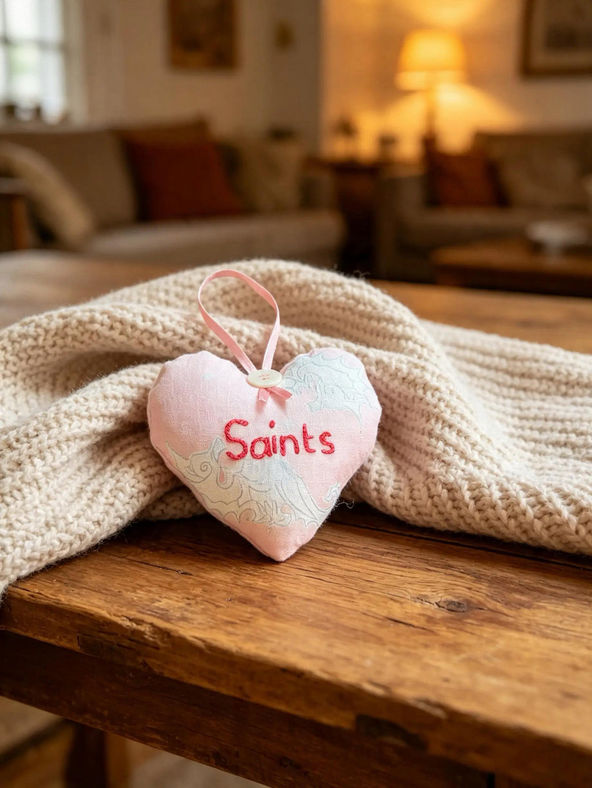 Saints Lavender Scented Mini Heart