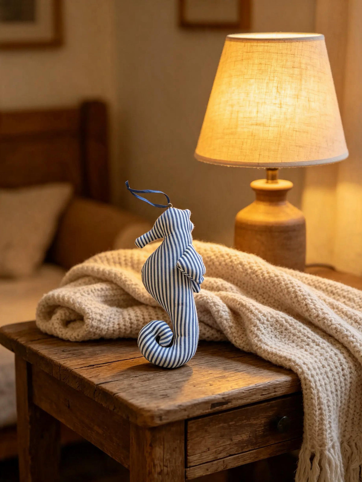 Striped Lavender Scented Seahorse