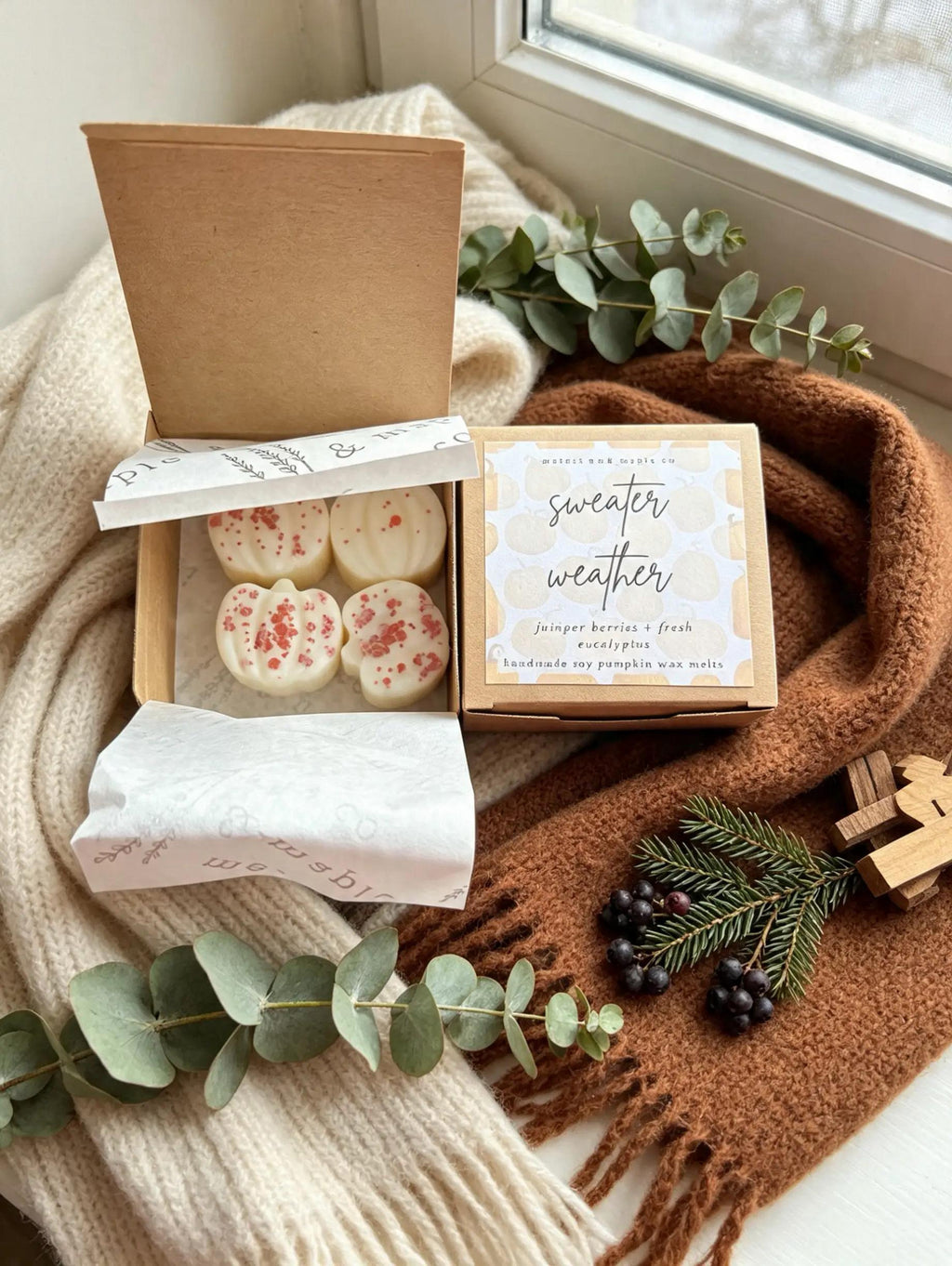 Sweater Weather Scented Wax Melt Pumpkins
