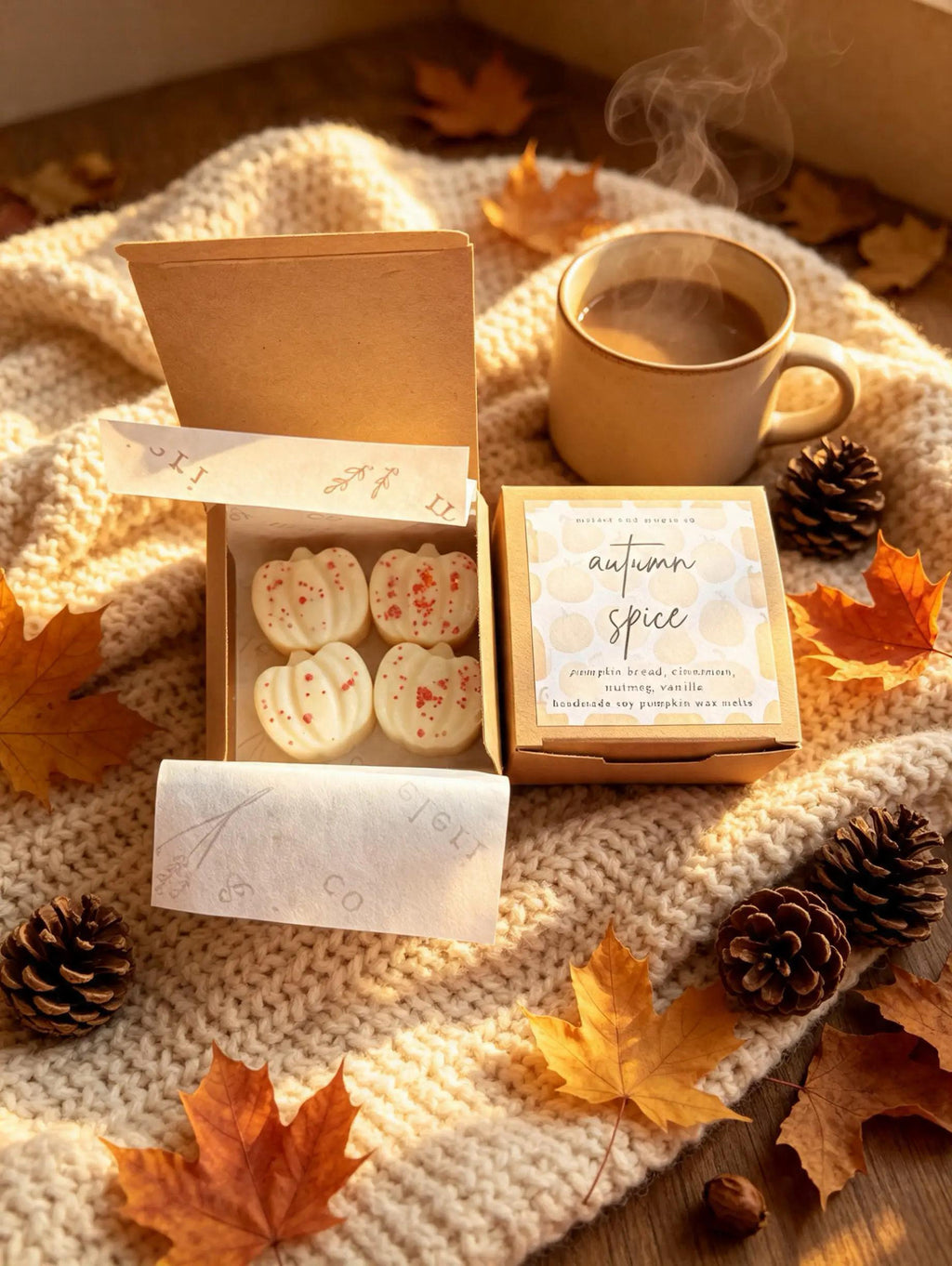 Autumn Spice Scented Wax Melt Pumpkins