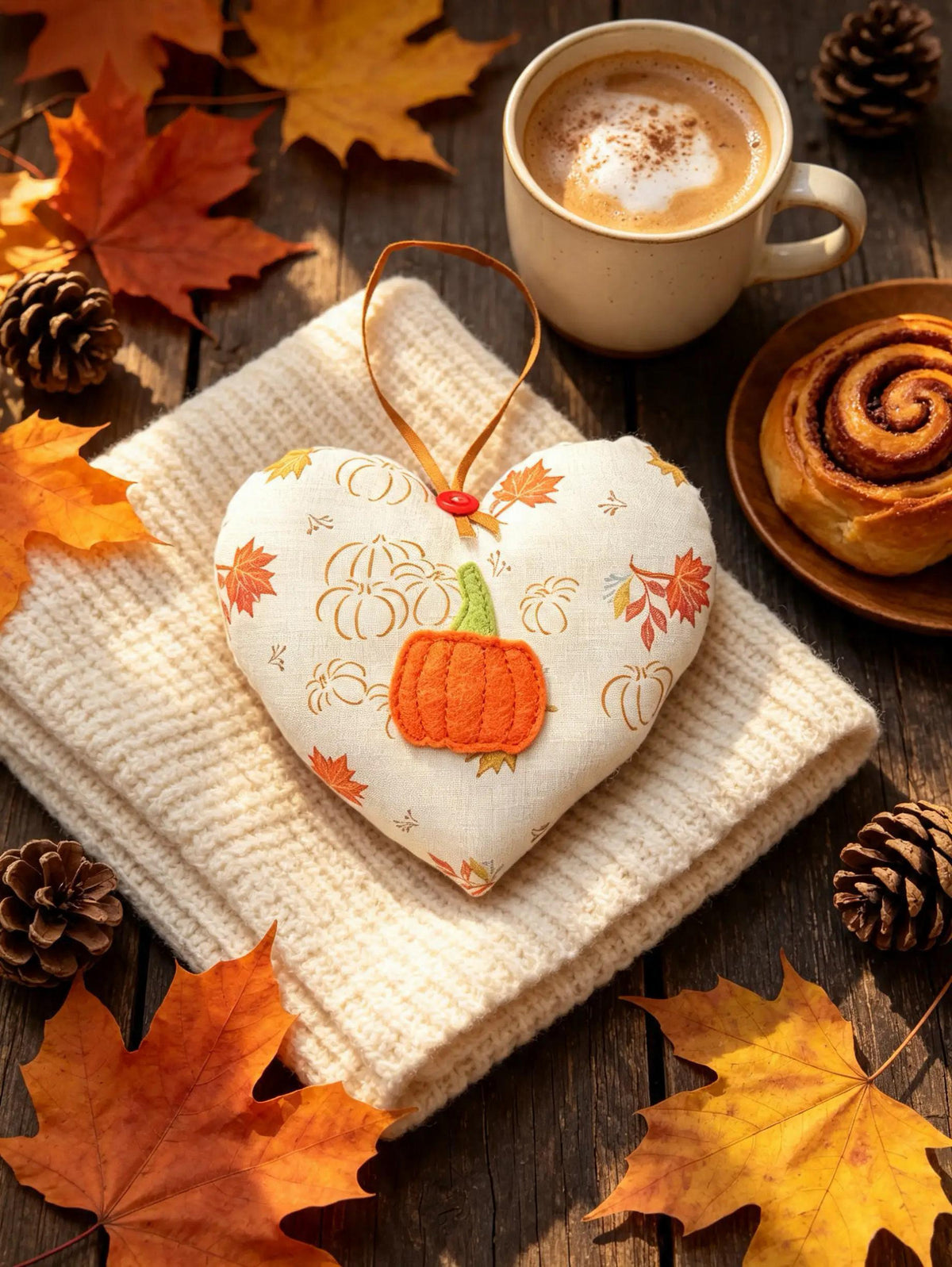 Pumpkin Autumn Scented Heart