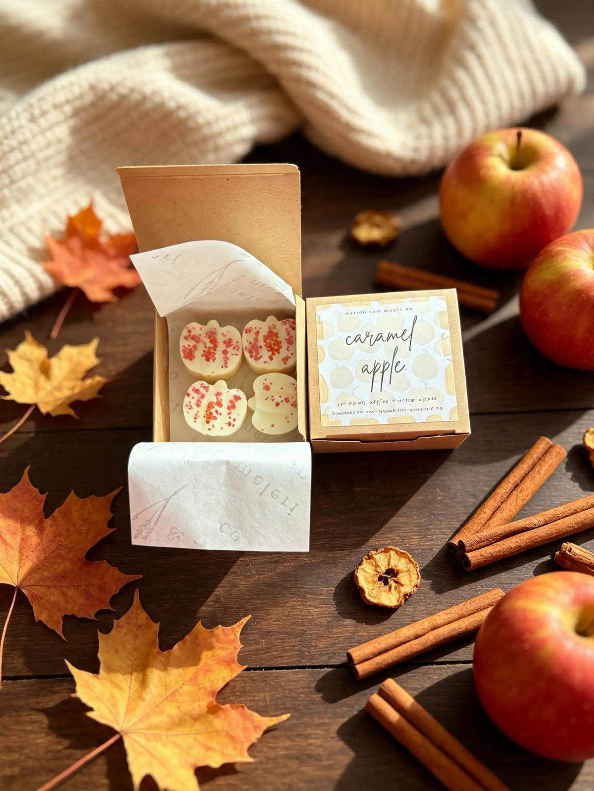 Caramel Apple Scented Wax Melt Pumpkins