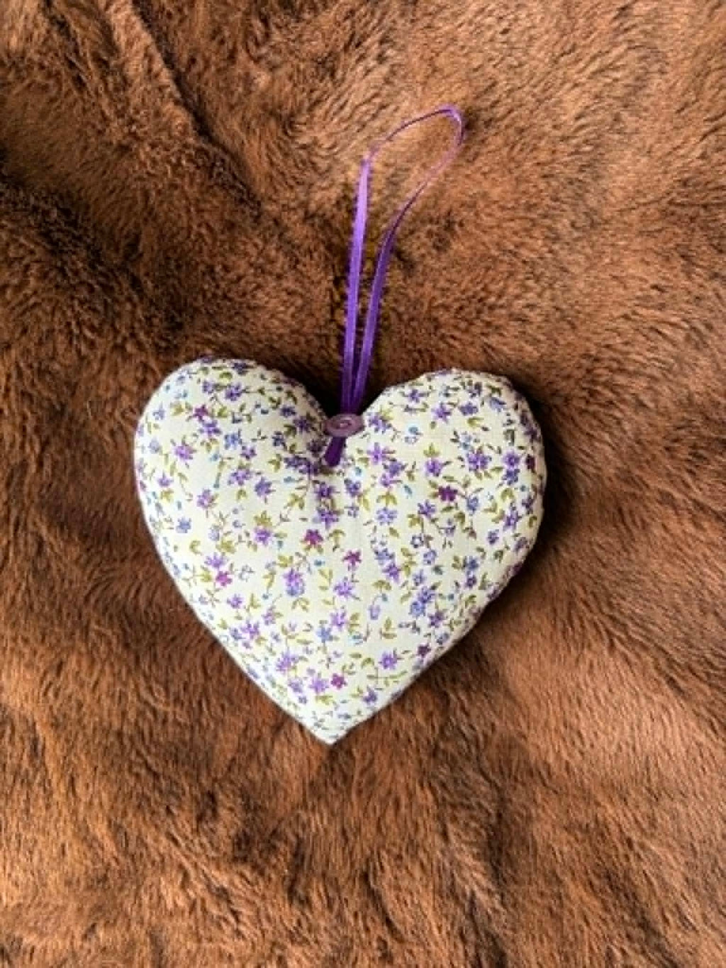 Ditsy Print Lavender Scented Heart