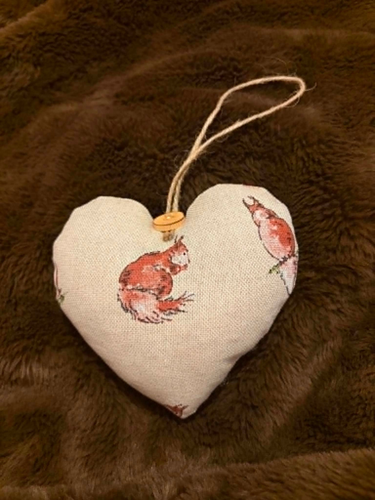 Squirrel Lavender Scented Heart
