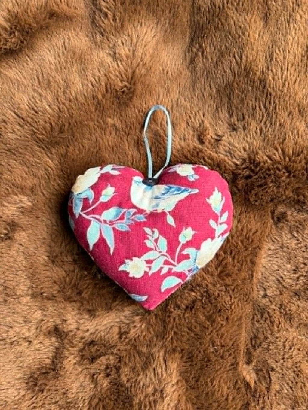 Burgundy Floral Lavender Scented Heart