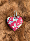 Burgundy Floral Lavender Scented Heart