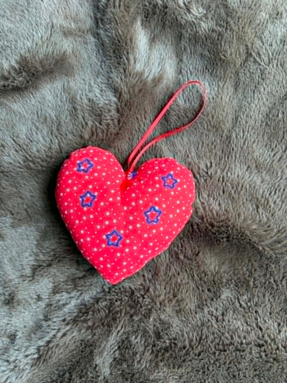 Star Print Lavender Scented Heart