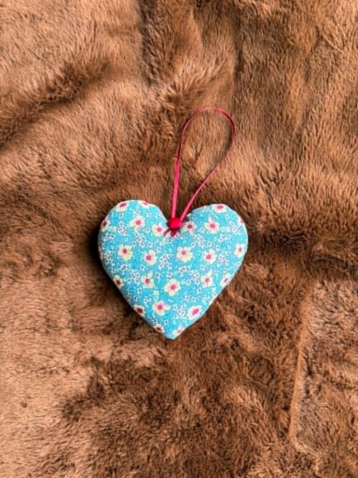 Blue Floral Lavender Scented Heart