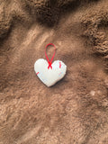 Polar Bear Christmas Mini Heart