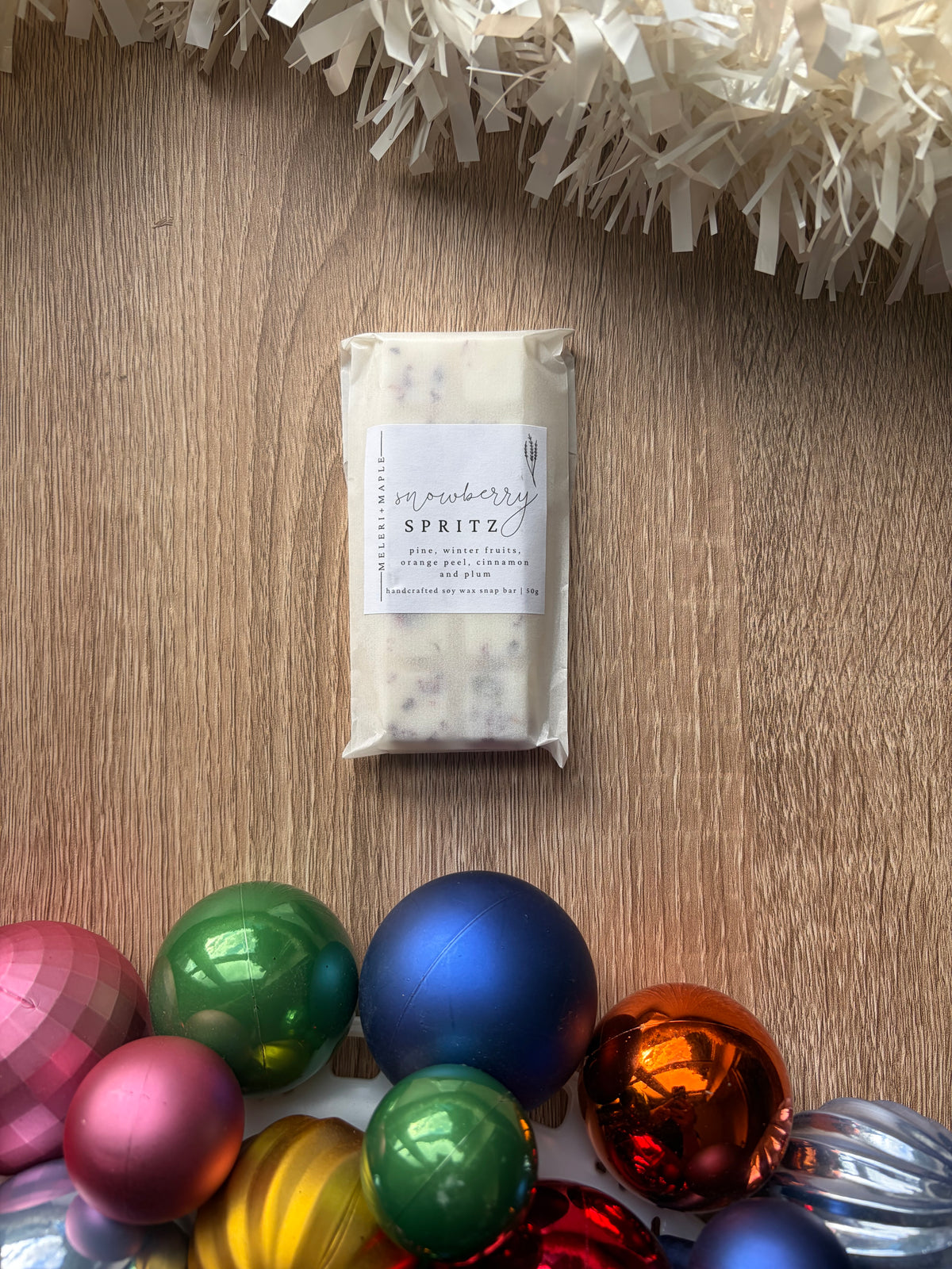 Snowberry Spritz Wax Melt Snap Bar