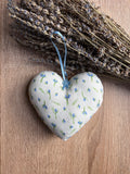 Lavender Print Lavender Scented Heart