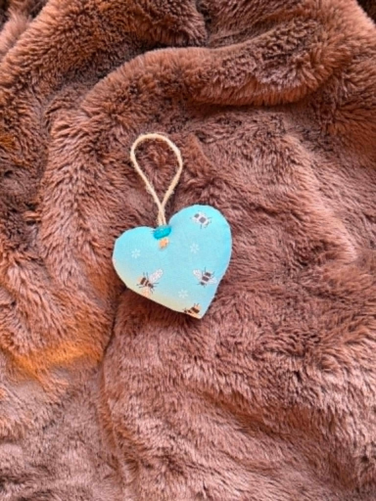 Bee Lavender Scented Mini Heart