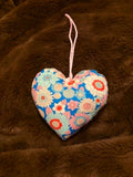 Blue Floral Lavender Scented Heart
