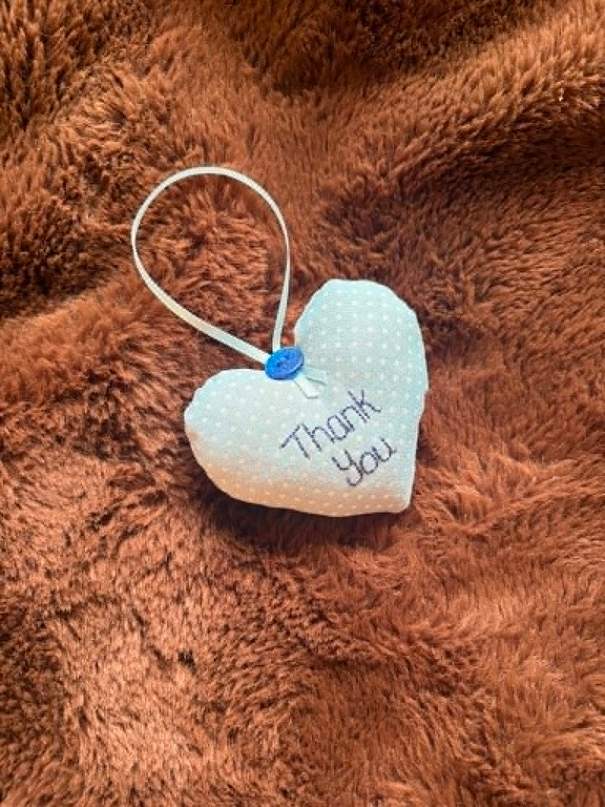 Light Blue Thank You Scented Mini Heart