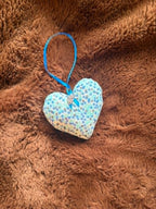 Blue Floral Lavender Scented Mini Heart