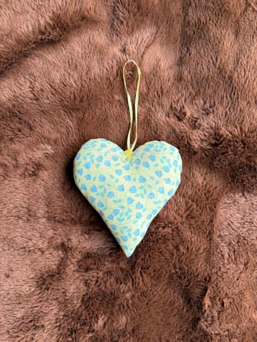 Yellow Floral Lavender Scented Heart