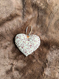 Brown Floral Lavender Scented Heart