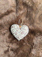 Brown Floral Lavender Scented Heart