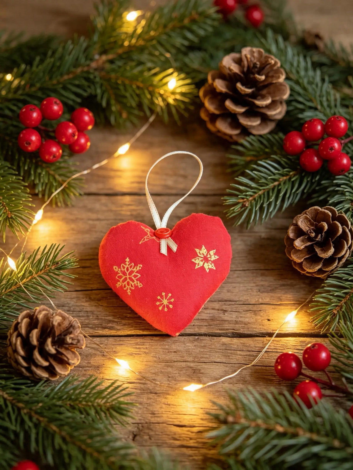 Snowflake Christmas Scented Mini Heart