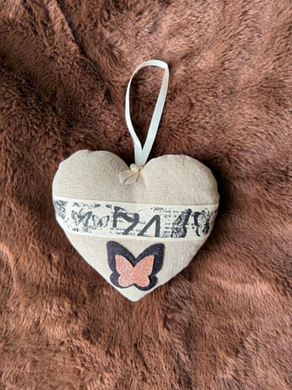 Butterfly Lavender Scented Heart