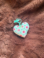 Green Floral Lavender Scented Mini Heart