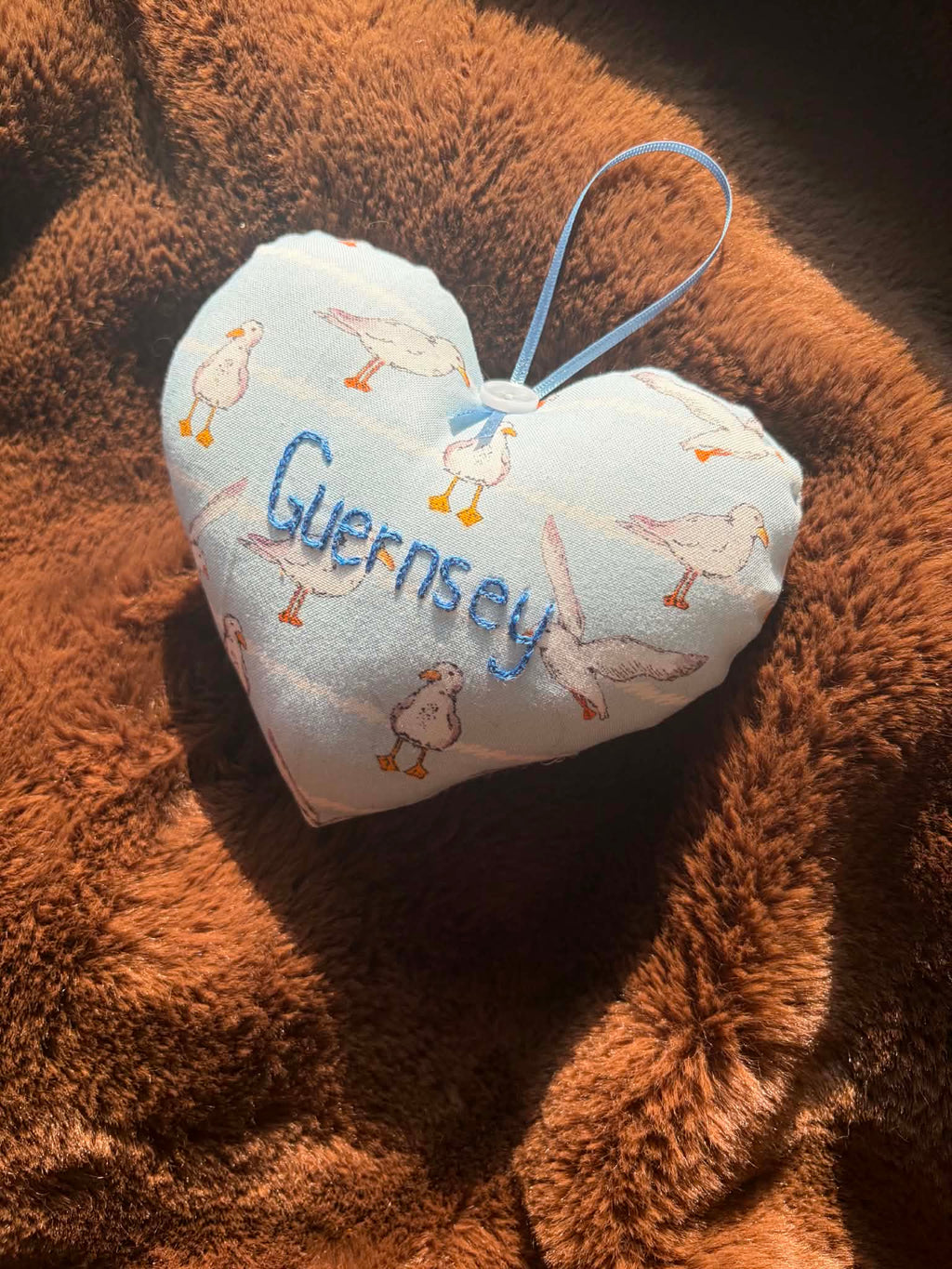 Guernsey Lavender Scented Heart