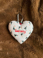 Guernsey Puffin Lavender Scented Heart