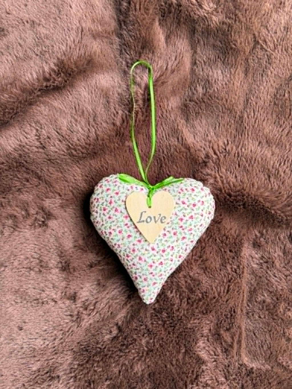 Ditsy Print Love Lavender Scented Heart