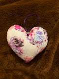 Pink and Purple Flowers Scented Heart