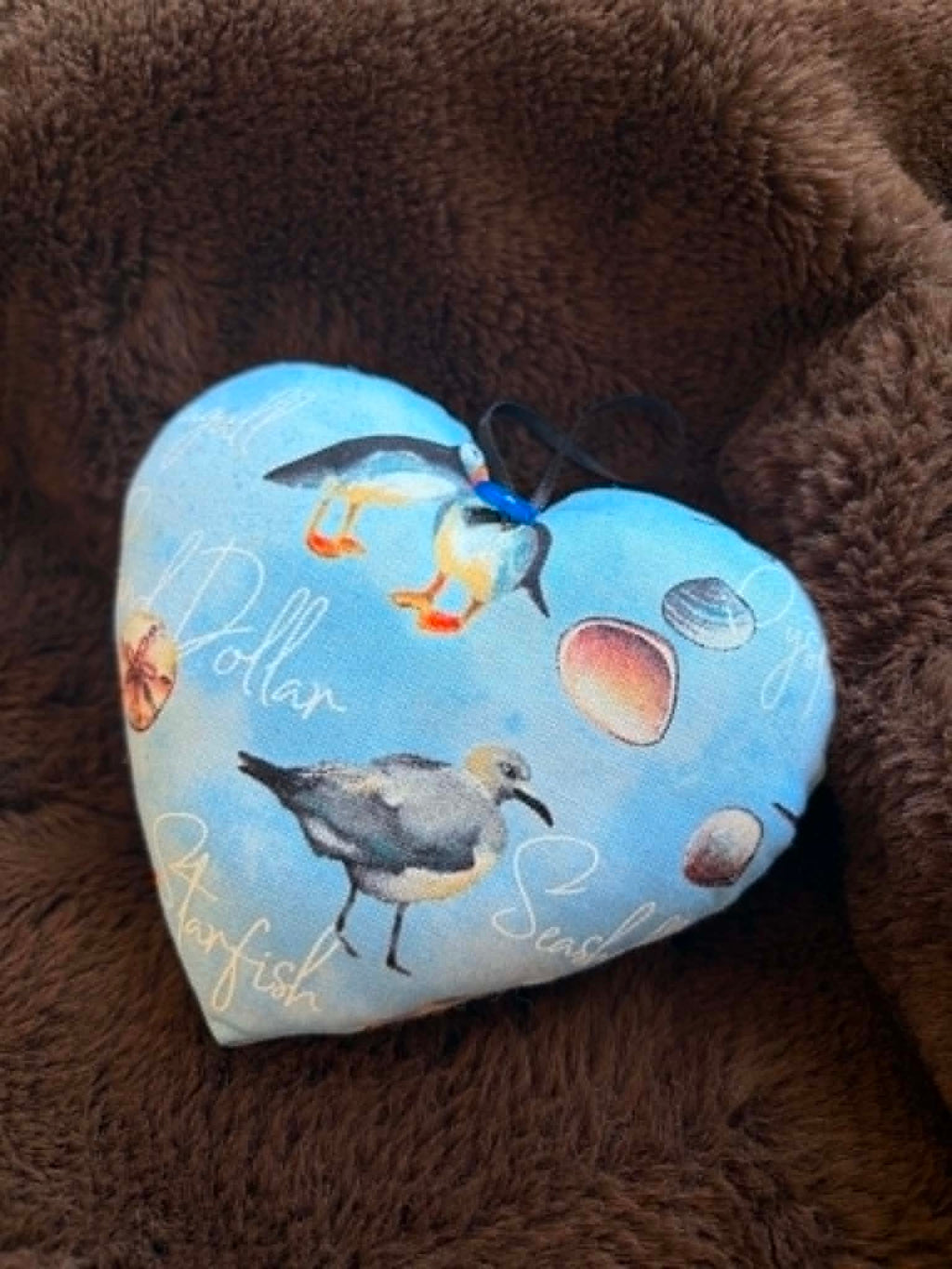 Beach Theme Lavender Scented Heart