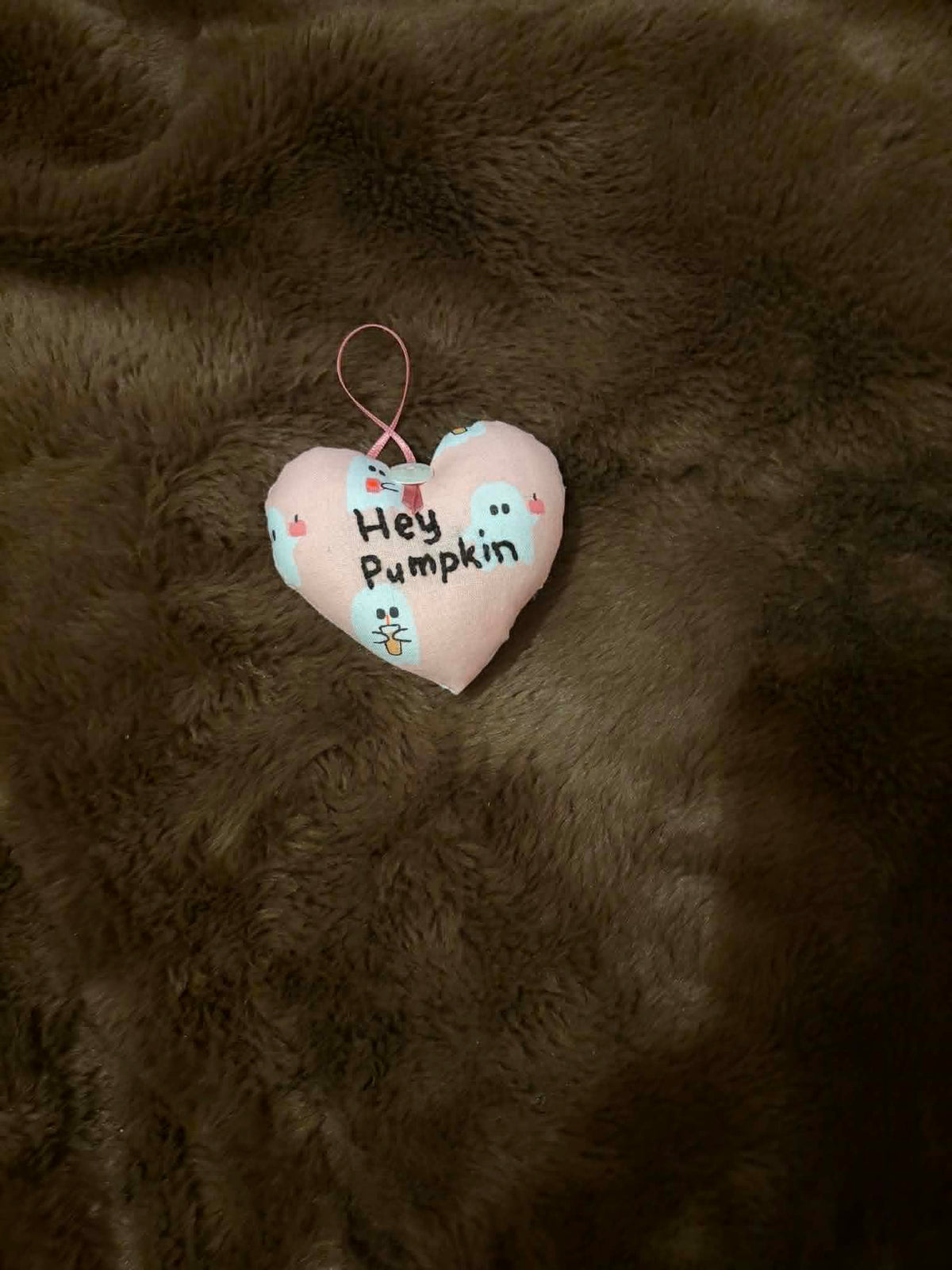 Hey Pumpkin Scented Ghost Mini Heart