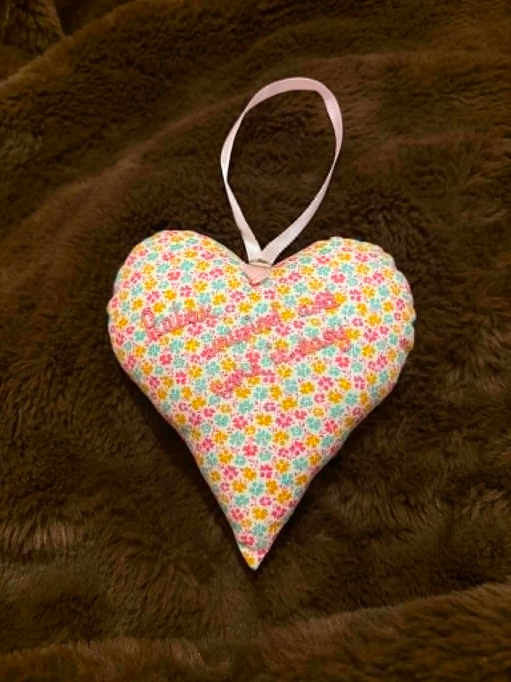 Floral Lavender Scented Heart