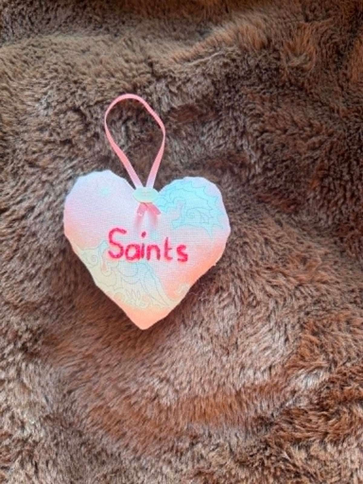 Saints Lavender Scented Mini Heart
