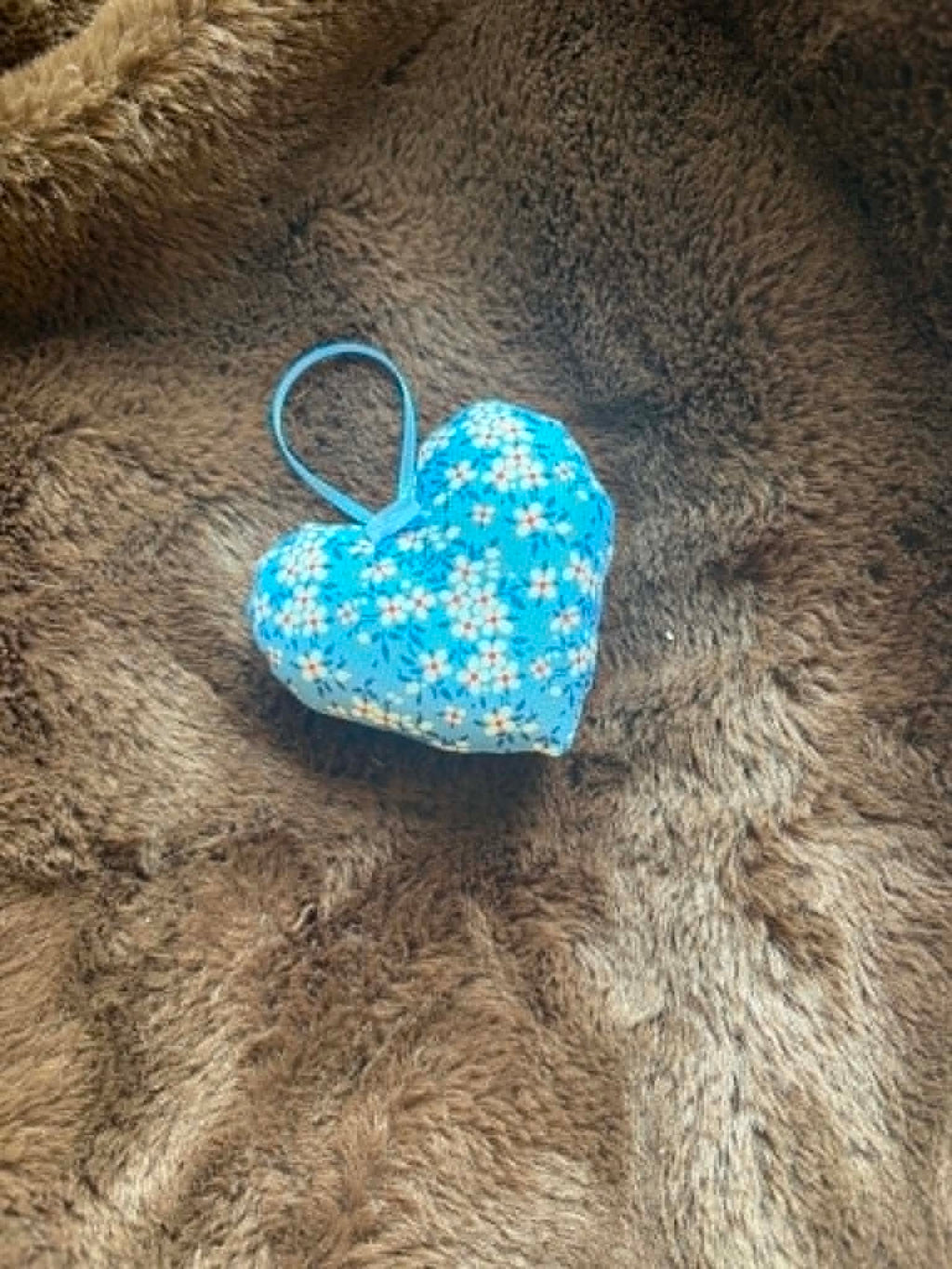 Blue Floral Lavender Scented Mini Heart