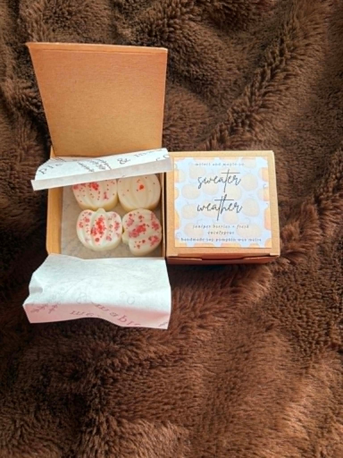 Sweater Weather Scented Wax Melt Pumpkins
